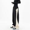Spliced Sports Street Dance Pants New Banana Pants for Men and Women Fashion High Street Y2K Loose Straight Leg Wide Leg Pants