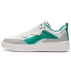 Li Ning Leather Classic Casual Durable Lightweight Breathable Low-Top Skate Shoes Men Sneaker White Green AGCS085-4
