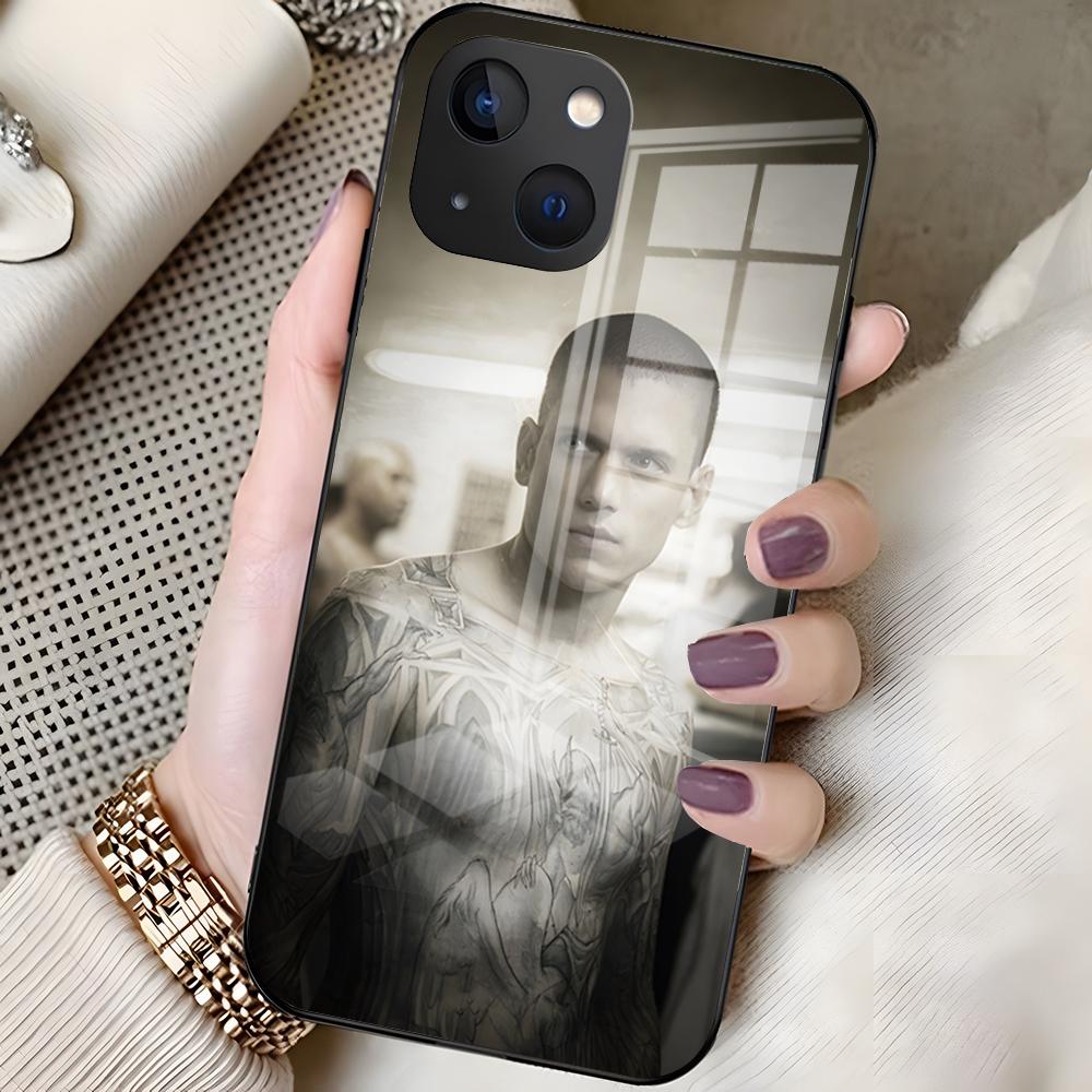 Чехол для телефона ТВ-сериала Побег из тюрьмы Для 16 Pro Max Iphone 15 14 Pro Max 13pro 11 X Xs Xr 8 7Plus Стеклянная крышка