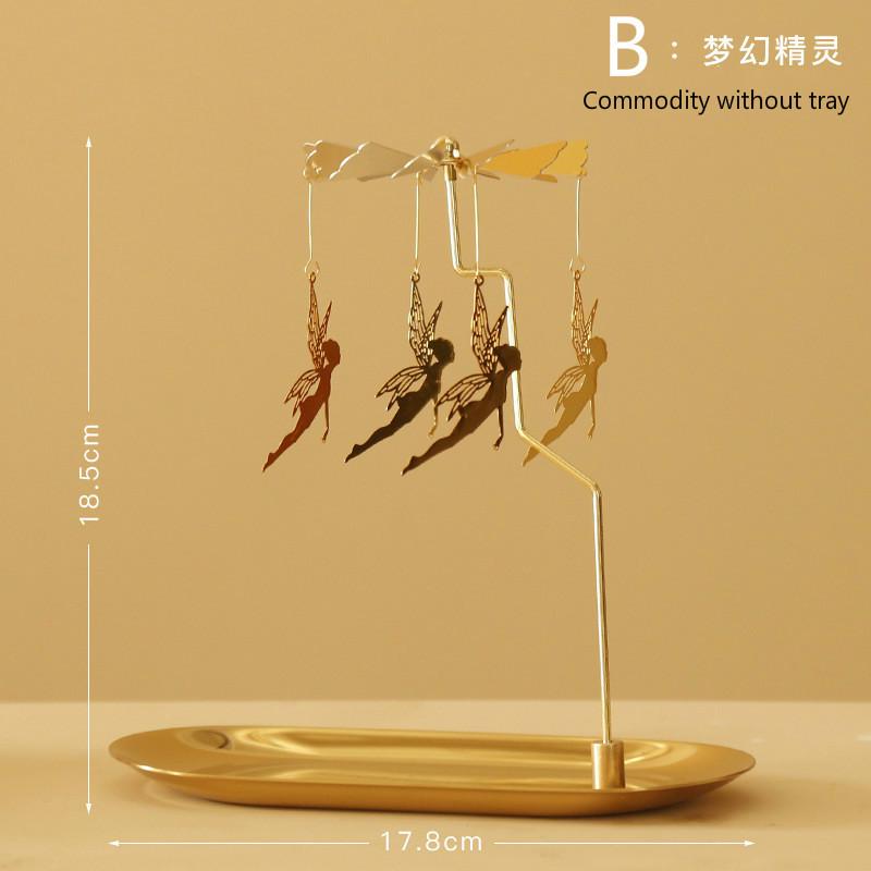 Вращающийся поднос для свечей, ароматическая свеча, романтическая прогулка, конная лампа, рождественские украшения, креативные качели, подарок на день рождения, свадьбу