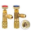 Liquid Safety Valve R410A R22 Air Conditioning Refrigerant 1/4 "Safety Adapter Air Conditioning Repair And Fluoride