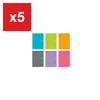 Мягкий кольцевой блокнот в точку, в линейку, А5, набор из 6 цветов -SV331BT, 6 блокнотов