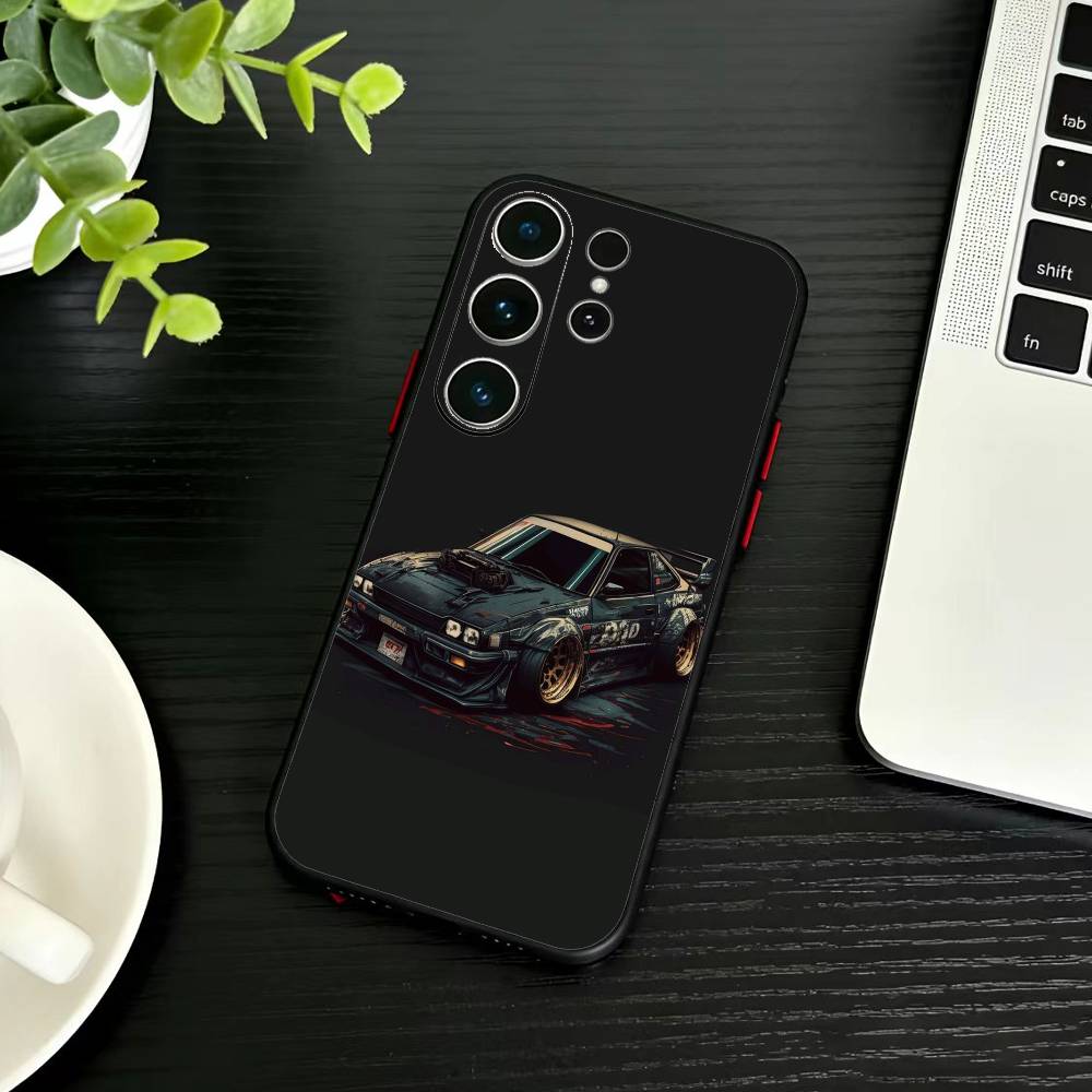 Автомобильный Крутой спортивный чехол для телефона для Samsung S26, S25, S24, S23, S22, S21, S20, Plus, Fe, Lite, Другие Черный чехол