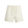Comfortable Solid Color Versatile Lace-Up Casual Shorts Men Shorts Faded-White 04877310251-36