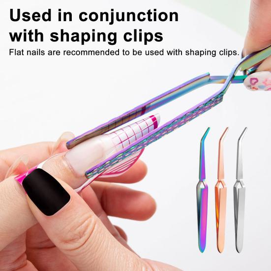 Yousheng 100Pcs Professional Long Nail Forms Acrylic Nail Paper Forms Easy To Use Thick Nail Extension Forms Manicure Tools