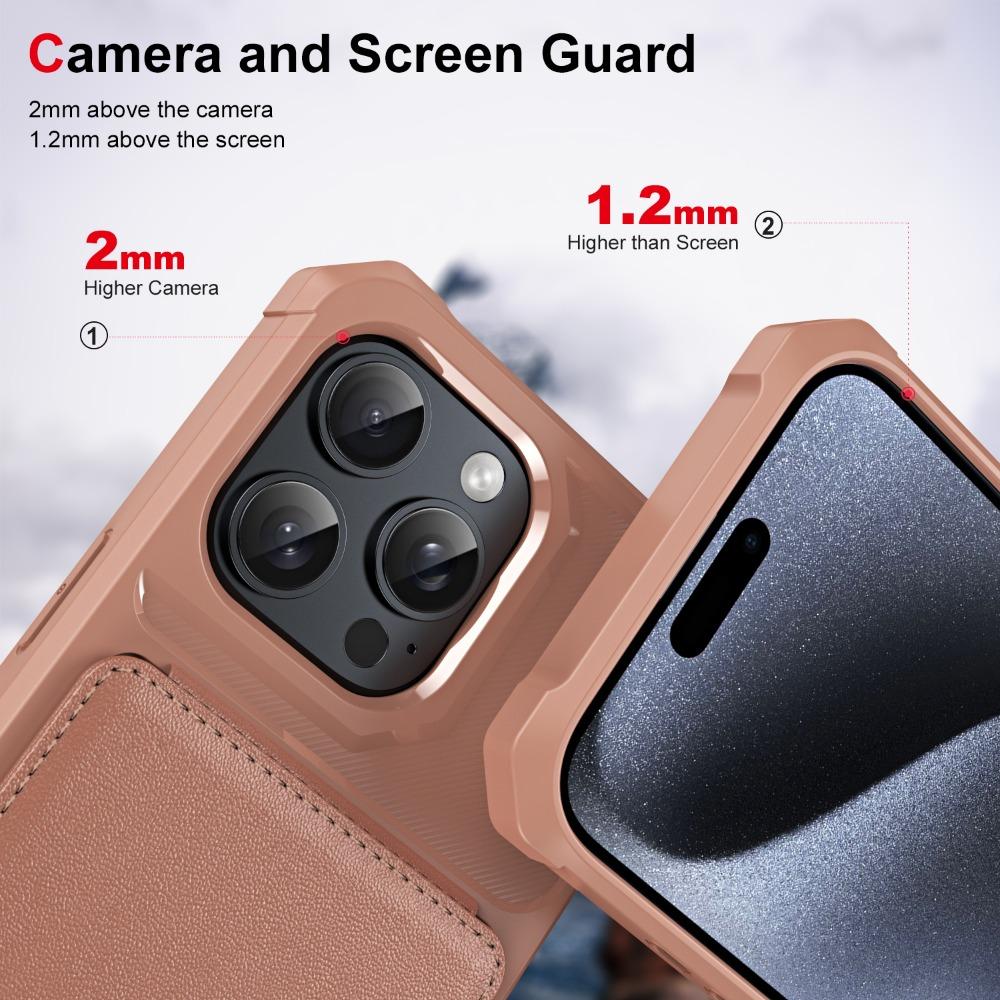 Чехол-книжка с отделением для карт и держателем для телефона для iPhone 16 Pro Max 16 Plus, карманный держатель, мягкая задняя крышка из ТПУ и искусственной кожи