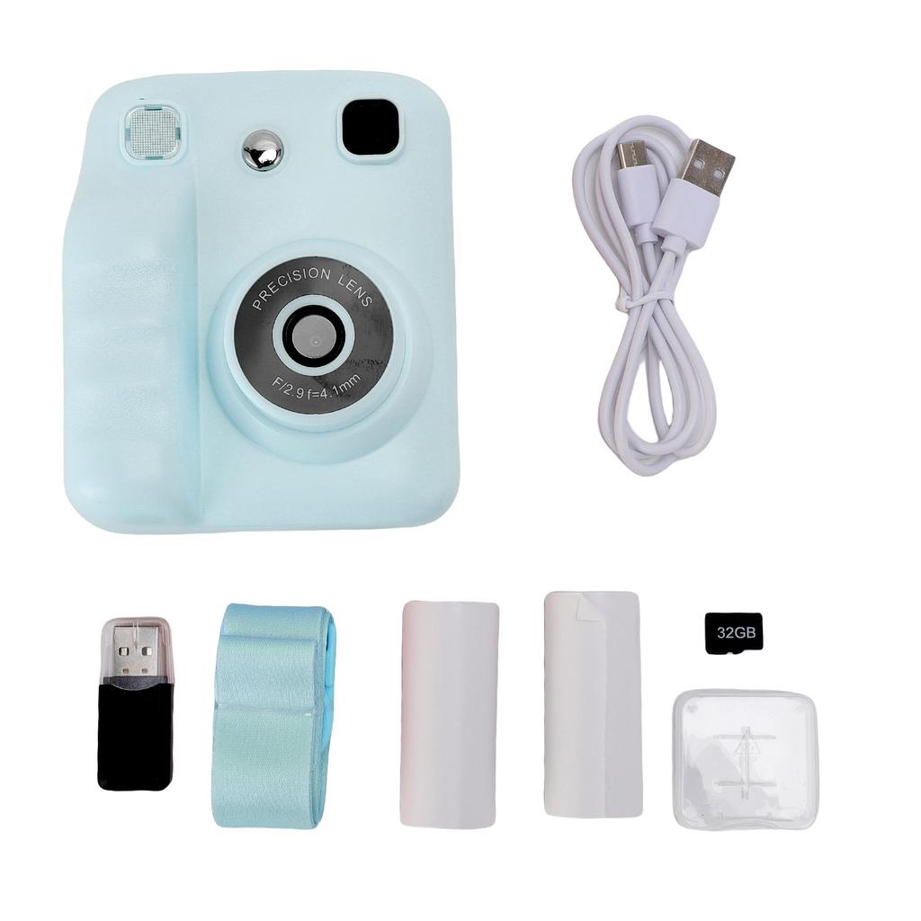 Children Instant Print Camera 48MP Video Digital Camera with Printing Paper and 32G Card Fun Creative Gift For 3 14