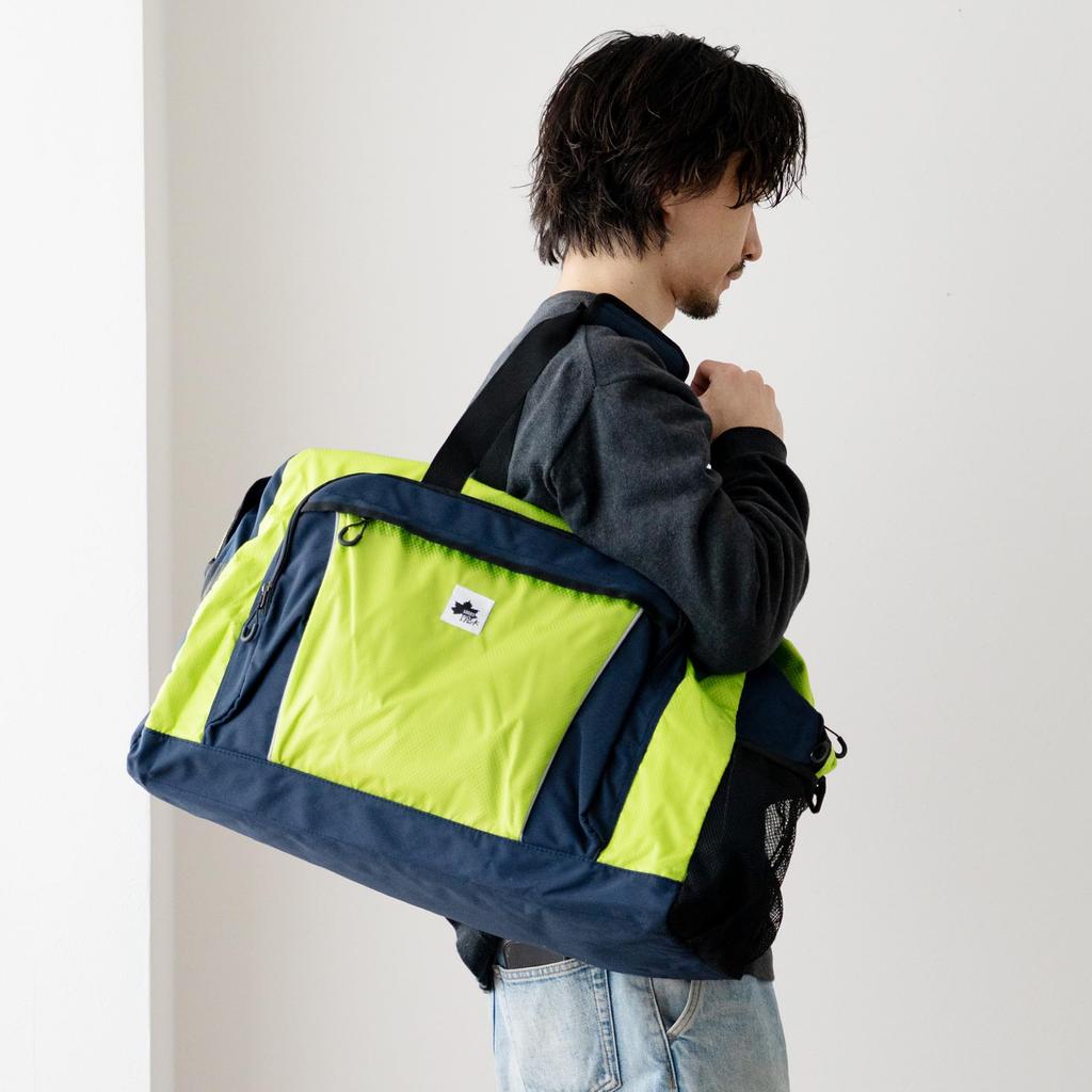 Logo Spark Boston Bag, Large Capacity 60L, 3-Way, Two-Tone Design, Travel Bag, 750kg Capacity, Black