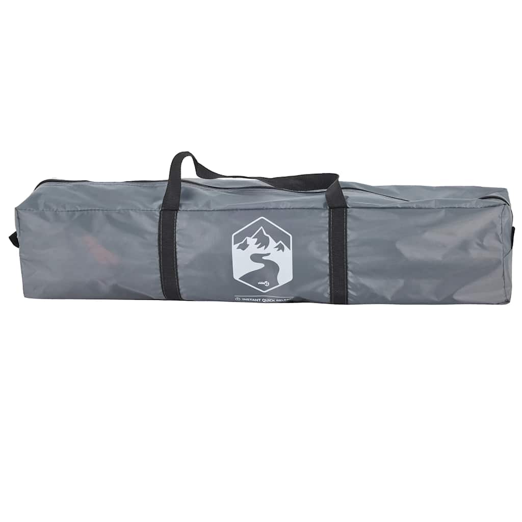 4 Person Camping Tent Grey and Orange Quick Release System