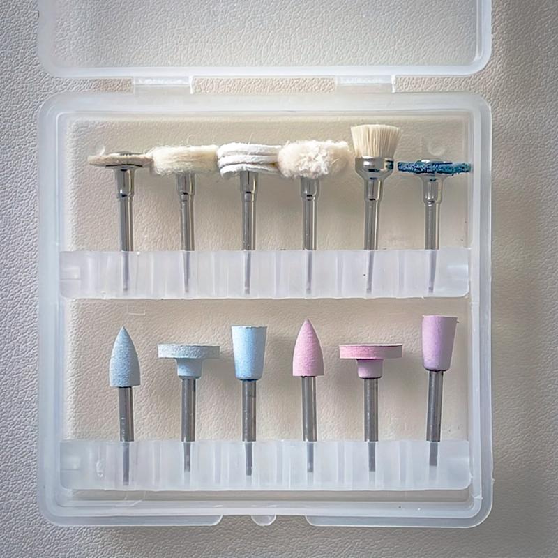 12 шт./коробка Набор полировщиков для стоматологического низкоскоростного наконечника Стоматологическая финишная полировка композитов Стоматология Фарфор/Натуральные зубы