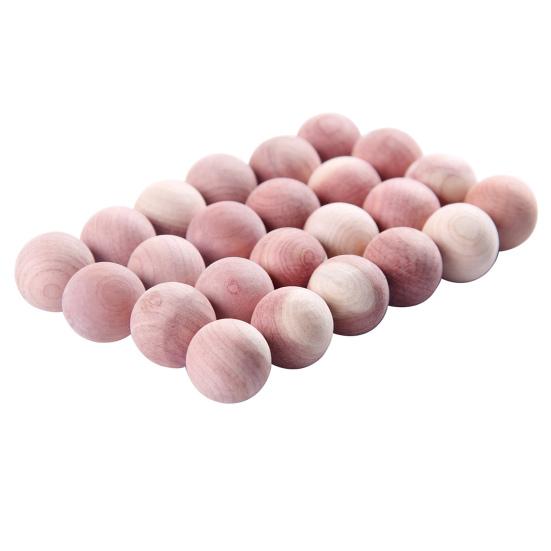 24 шт., шарики из кедрового дерева, натуральные ароматические антикоррозийные средства для гардероба, средства для защиты от моли и тараканов