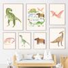 Стегозавр Трицератопс Тиранозавр Динозавр на заказ Художественная картина на холсте Плакаты на скандинавскую тему печатает настенные панно Декор для детской комнаты без рамки
