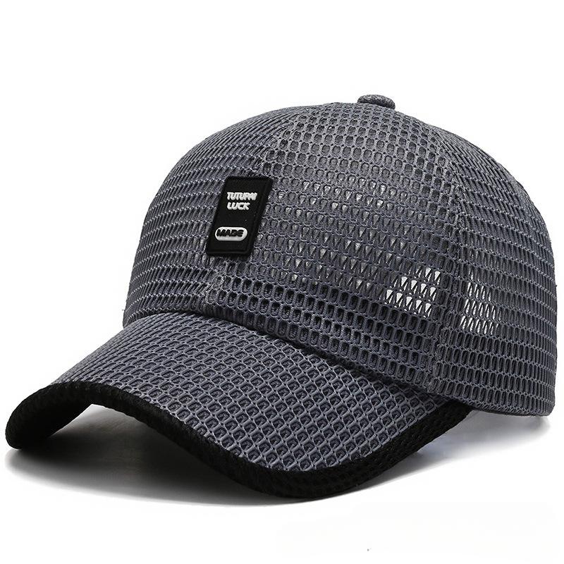 For Baseball Cap Mesh Breathable Men Women Adjustable Stretch Fit Duckbill Sun Hat