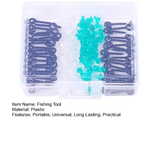 Резиновые бусины, аксессуары для крючков для ловли карпа, компактный дизайн, портативный, универсальный, простая установка, комплект фиксаторов для крючков для ловли рыбы