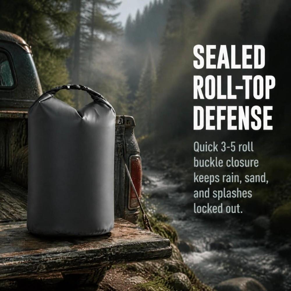 Taffeta Fabric Roll Top Sack Roll Top Seal Lightweight Storage Pouch Waterproof Dry Bag  Hiking