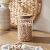 Glass Jar With Acacia Lid 23 Cm