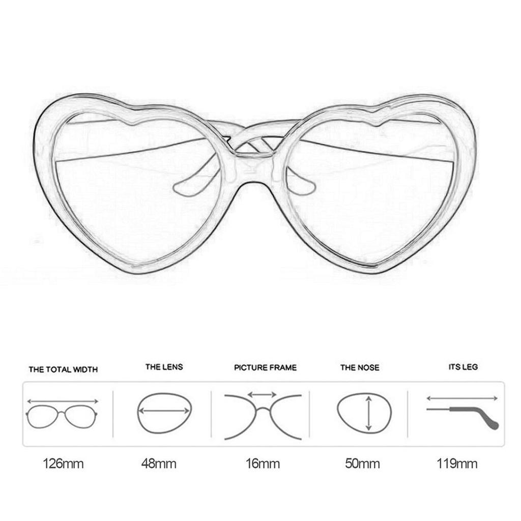 Модные солнцезащитные очки в форме сердца для маленьких принцесс