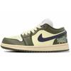 Air Jordan 1 Удобные Низкие Винтажные Баскетбольные Кроссовки Унисекс Бело-Зеленые DC0774-122(Команда731-)