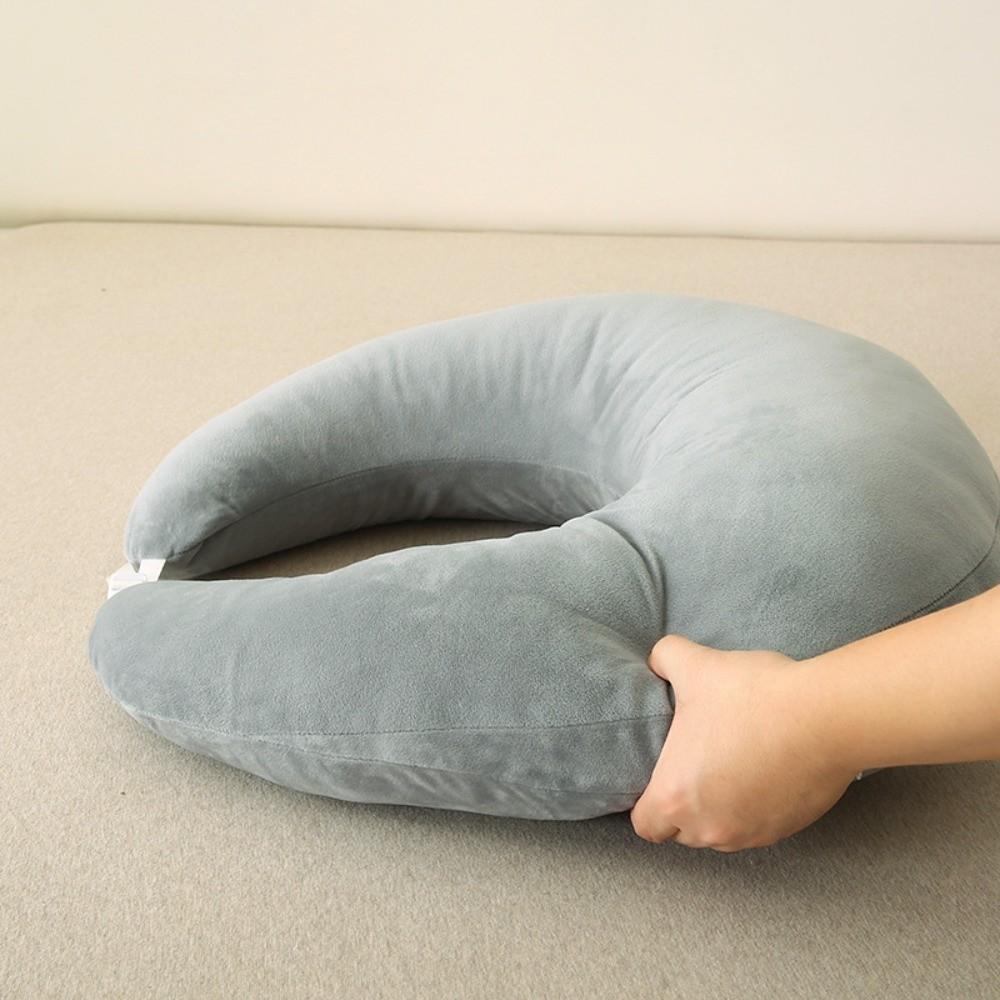 New Soft Reading Gaming Pillow Skin-Friendly Multi-Purpose Ergonomic Moon Pillow Comfortable U-Shaped Lap Pillow Office Nap