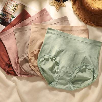 [Индивидуальная упаковка] Бесшовные трусики с высокой талией из графена: Влагоотводящий, антибактериальный, для подтяжки живота и бедер для женщин