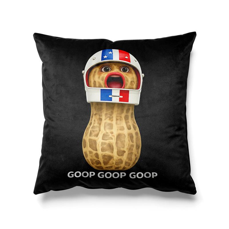 Aertemisi Burnt Peanut Live By The Goop Pillow Cover Die By The Goop Funny Meme Cowboy Cushion Case Throw Pillow Cover