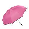 Water-Bloom Parasol: Manual Folding Umbrella for Sun and Rain, Dual-Use, Three-Fold Design, Perfect Gift
