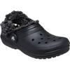 Crocs Классические клоги на флисовой подкладке Удобные Универсальные Поддержка Низкий верх Обувь для малышей Детские клоги Черный 212857-001