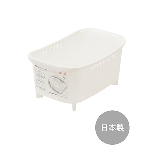 PEARL METAL Раковина для кухни Kitchen Mate HC-37, Пластиковая, с высокими ножками, пробкой для слива, ручкой и сливным отверстием, Легкая, Сделано в Японии