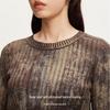 VEROMODA Women's Distressed Ribbed Knit Sweater