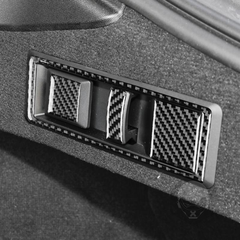 Carbon Fiber Car Accessories Trunk Hooks Modified Interior Trim Cover Sticker For BMW 4 Series 4 Door G22 G23 G26 -2025