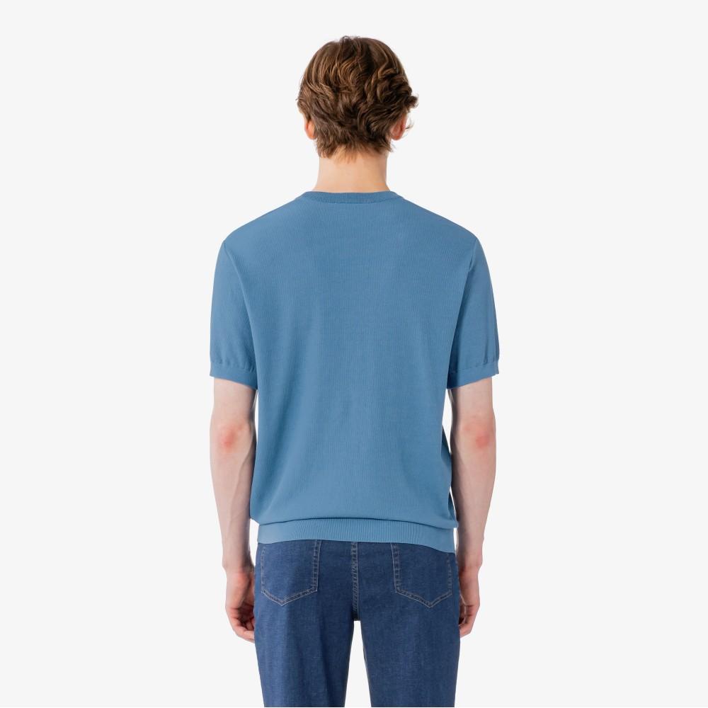 [lacoste] Men's Solid Short-Sleeve Crew Neck Pullover AH324E-56G776