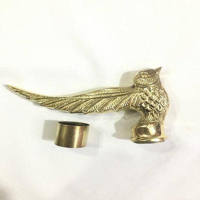 Дизайнерская латунная ручка в виде головы птицы для трости, красивый подарок