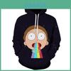 Hot And Rick Morty 3d Print Womenmen Pullover Hoodie Sweatshirt Jumper Tops
