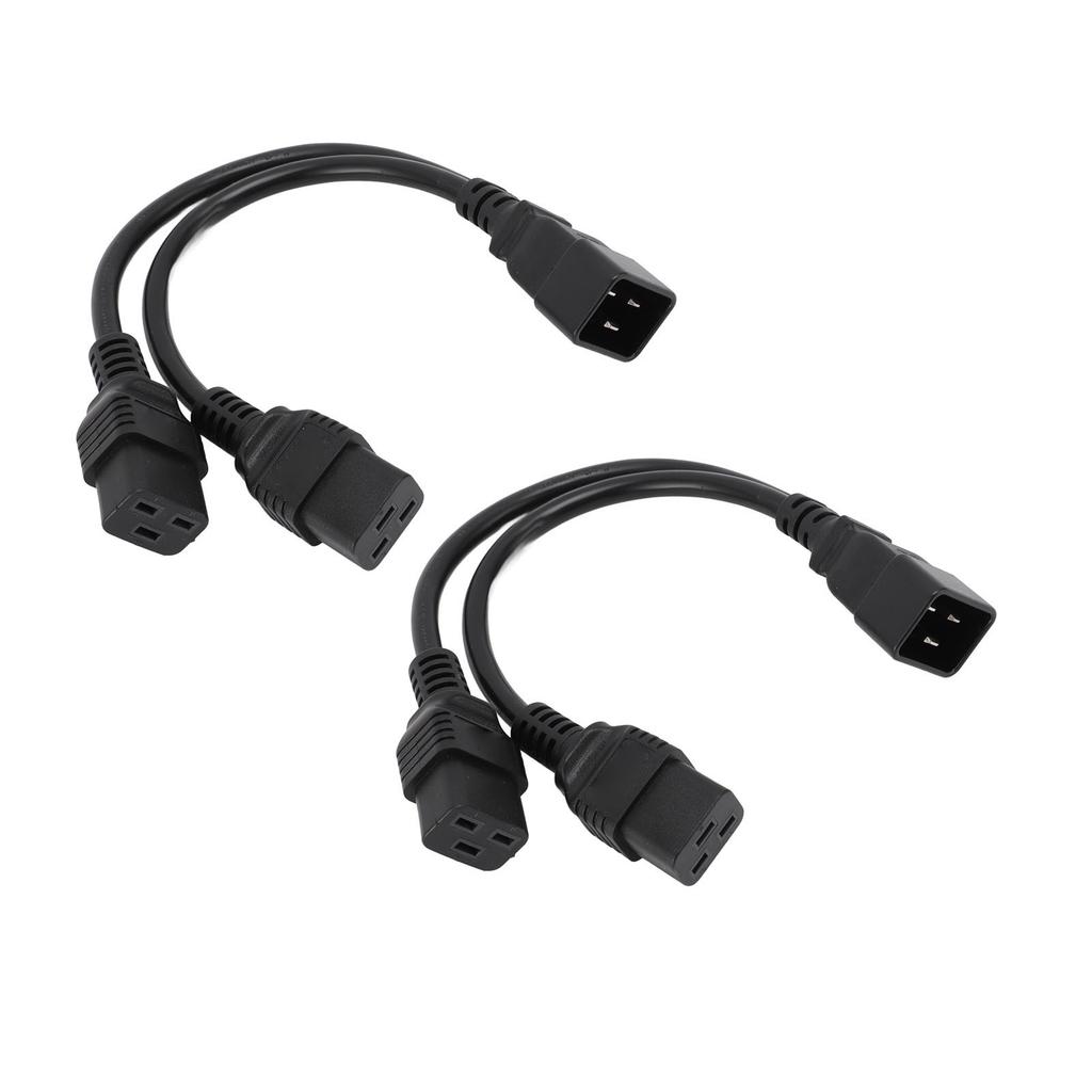Двойной кабель питания IEC320 C19 Female to IEC320 C20 Male, Y-образный разветвитель, разветвитель IEC320 C19 to C20