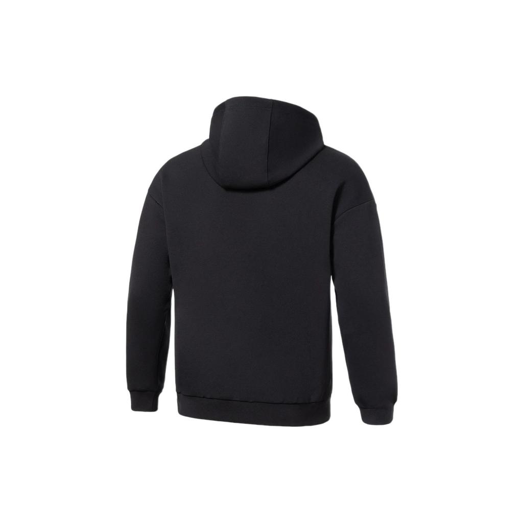 Li-Ning Fitness Series Solid Color Loose Hoodie Men Tops Black AWDS001-1