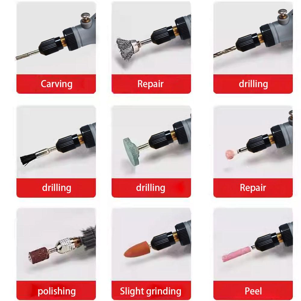 Mini Cordless Rotary Tool 5 Speed Adjustable Handheld Drill for Engraving, Sanding, Polishing, Carving, Cutting, DIY Crafts