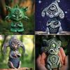 Home Decor Three Eyes Alien Resin Statue Resin Ornaments Funny Figurine  Garden
