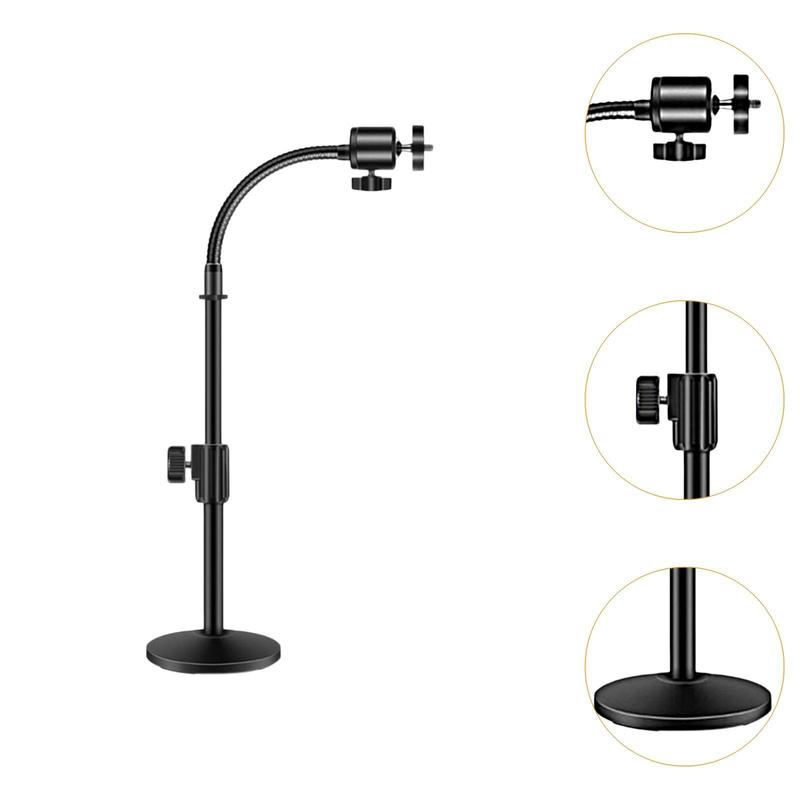 Universal Desktop Webcam Support Stand, Flexible Web Mount Base with Strong Clamp for PC Laptop Monitor, for Logitech C920 C922