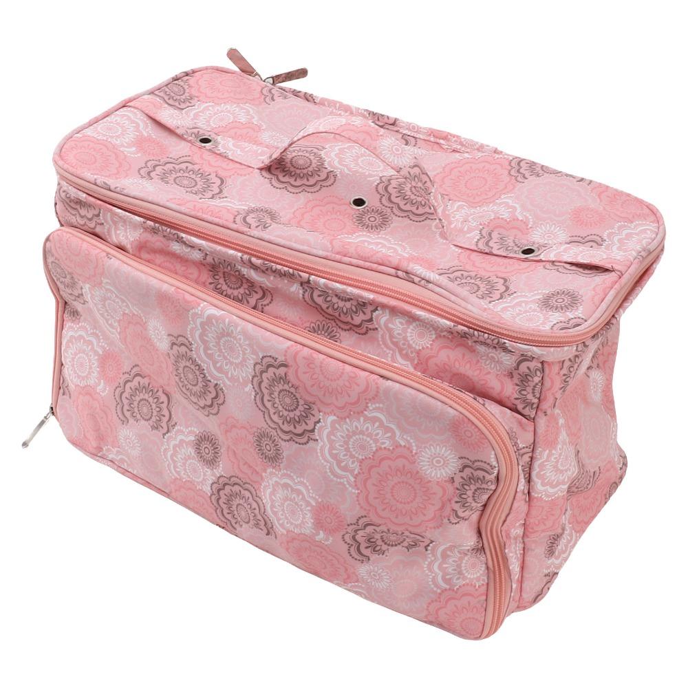 Multifunctional Crochet Holder Bag Pink Color Crochet Bag Yarn Storage Bag  Traveling