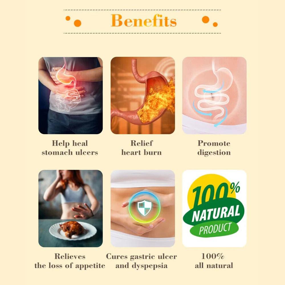 Natural Ulcer Healing Tea Gastric Stomach Pain Bloating Relief Promote Digestion