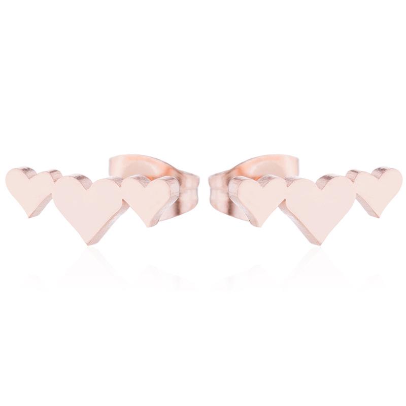 Серьги-гвоздики в стиле ретро из нержавеющей стали с милыми животными - рождественские серьги-гвоздики в виде птиц, кроликов и оленей