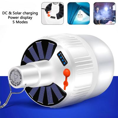1500LM Солнечная светодиодная лампа, перезаряжаемый фонарь для кемпинговой палатки, супер яркий рынок, ночная лампа, уличный водонепроницаемый светильник для ремонта барбекю