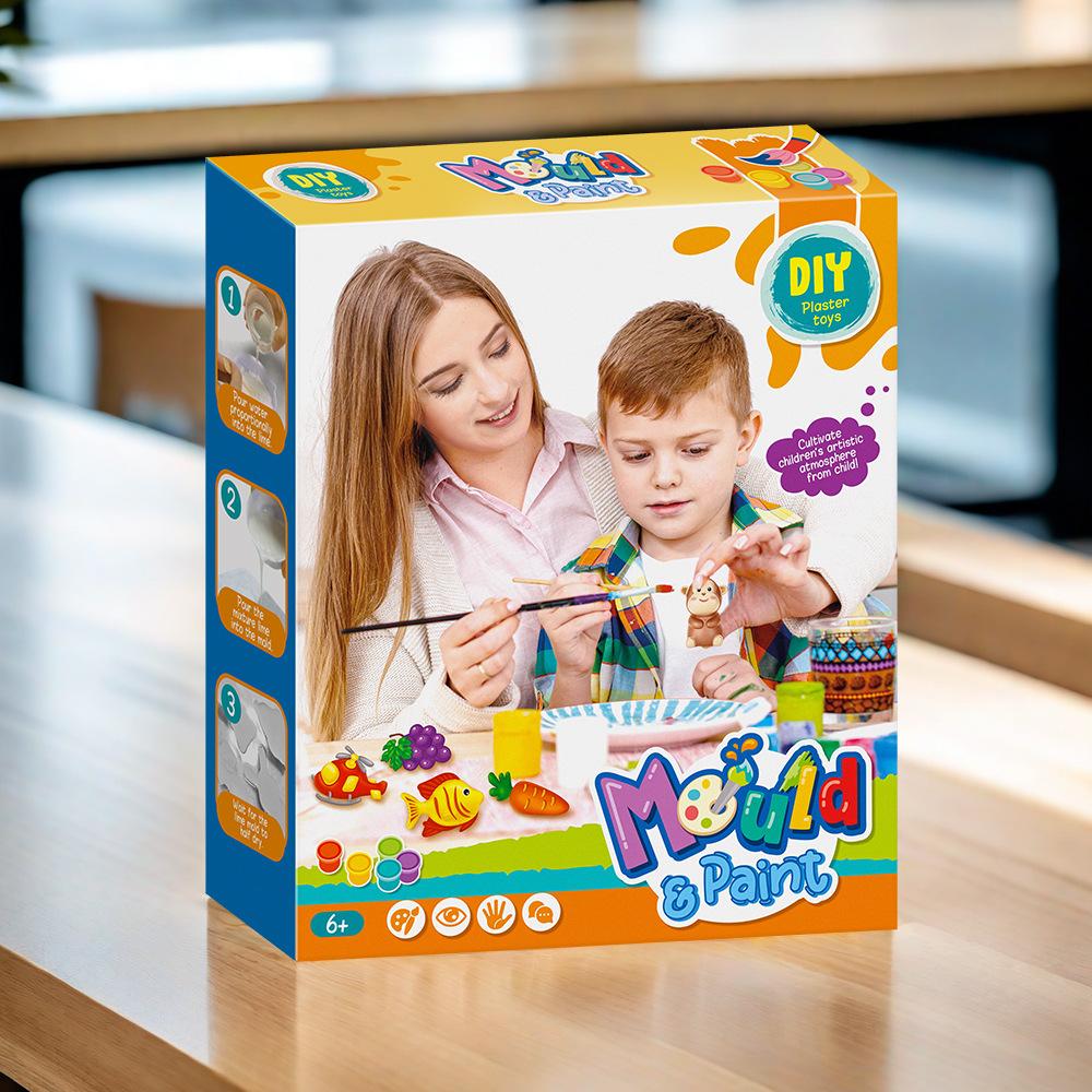 Игрушки для самостоятельного рисования мозга, детские художественные игрушки из гипса, граффити, подарки