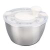 Stainless Steel Salad Spinner 5L Multifunctional Lettuce Spinner Vegetable Dryer with Lid Drain