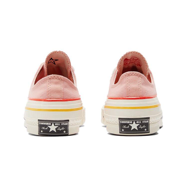 Converse Chuck 70 Low Colorblock - Женские кроссовки из розового кварца Bright-Poppy Egret 570788C