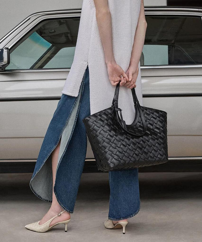 Charles & Keith Плетеная сумка-тоут Yvette 3 цвета Ck2-30701583