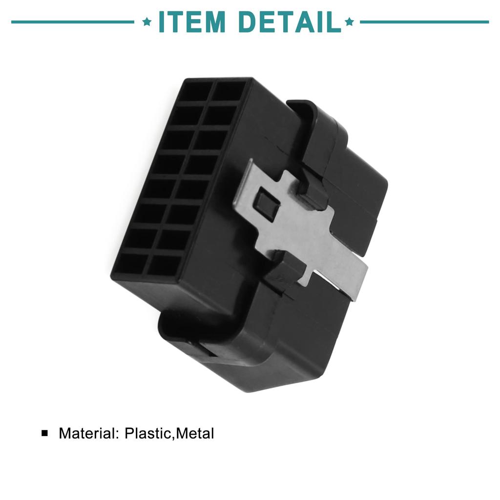 ACROPIX OBD2 Connector OBD2 Car Connector Male Adapter Socket with 16 Terminals Black