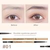 Eyebrow Pencil with Brush Professional Waterproof Sweat-proof Eye Brow Liner Long Lasting Makeup Easy To Color