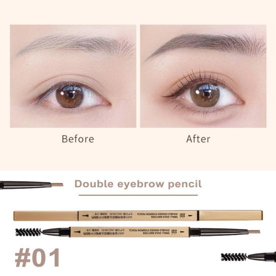 Eyebrow Pencil with Brush Professional Waterproof Sweat-proof Eye Brow Liner Long Lasting Makeup Easy To Color