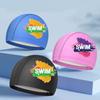 PU Waterproof Swimming Caps Long Hair Ear Protection Comfortable Swim Cap Large Size Adult Printed Swimming Cap Pool Accessories